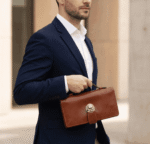 کیف پول چرم طبیعی بالا دسته دار - تصویر 2