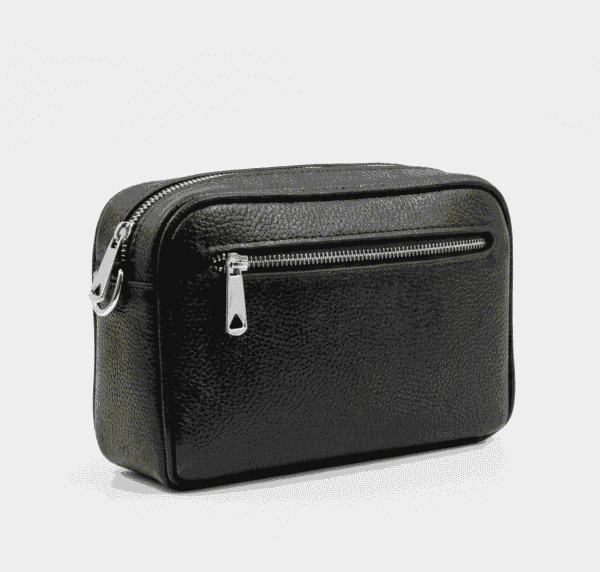 Pebbled_Leather_Crossbody_Bag_Shot_11zon (1) کیف دوشی چرم طبیعی زنانه مدل ترانه - تصویر 2