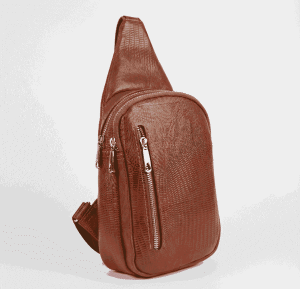 کراس بادی چرم طبیعی مردانه مدل آترین - تصویر 2