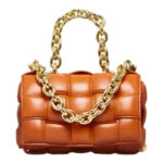 کیف دستی زنانه چرم دست‌دوز قهوه ای