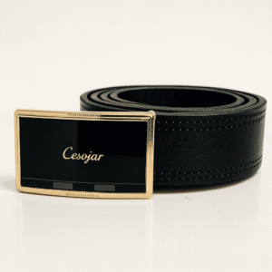 کمربند تمام چرم پلاکی مدل اهورا